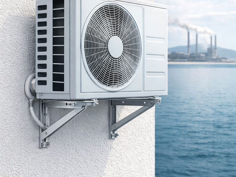 Instalação de ar-condicionado em áreas litorâneas: como evitar corrosão e aumentar a durabilidade com o suporte ideal