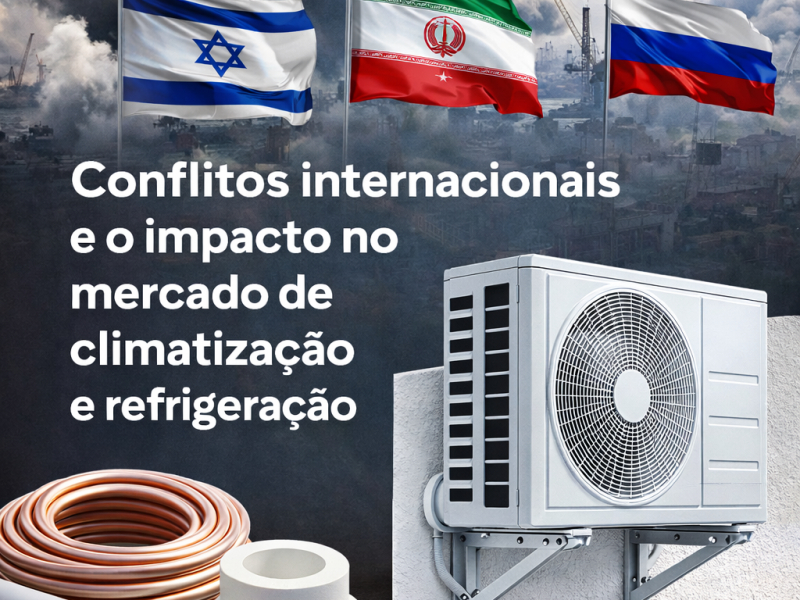 Impactos dos conflitos globais no mercado de climatização e refrigeração
